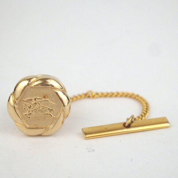 Authentic BURBERRYS Nek Tie pin & cufflinks Neck Tie pin set metal [Used] - Picture 3 of 9